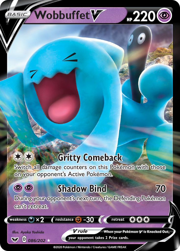 Wobbuffet V (086/202) [Sword & Shield: Base Set] | Play N Trade Winnipeg