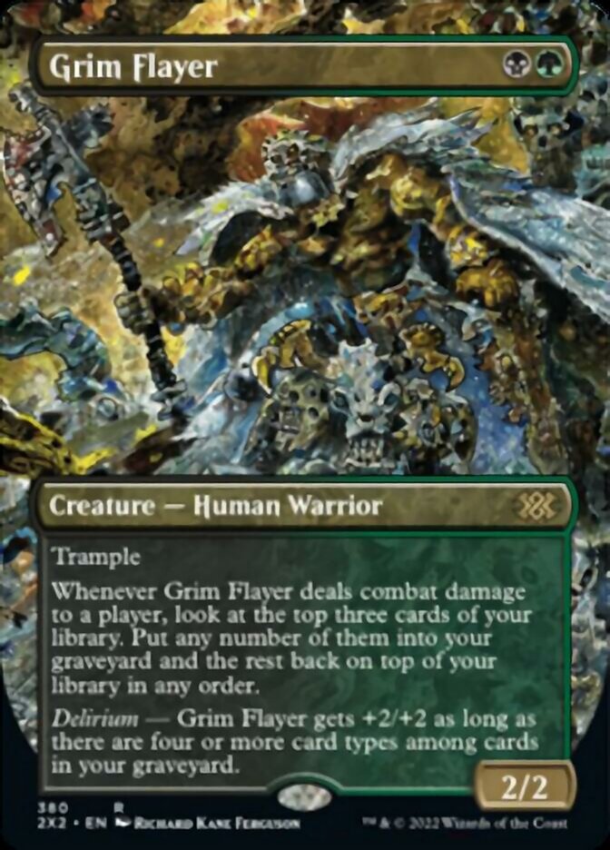 Grim Flayer (Borderless Alternate Art) [Double Masters 2022] | Play N Trade Winnipeg