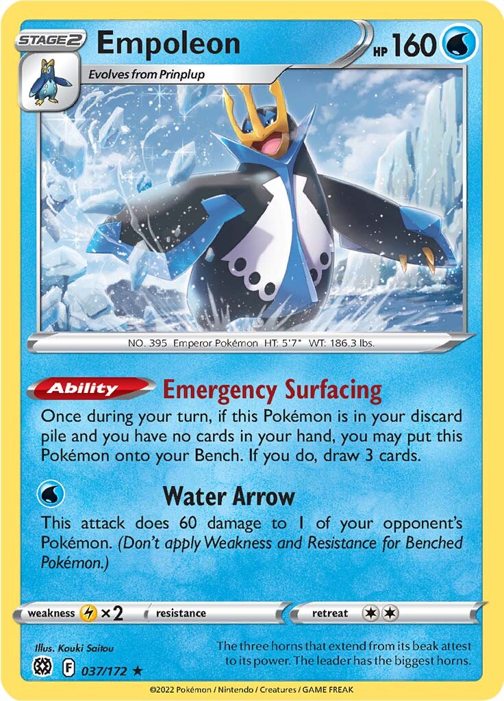 Empoleon (037/172) [Sword & Shield: Brilliant Stars] | Play N Trade Winnipeg