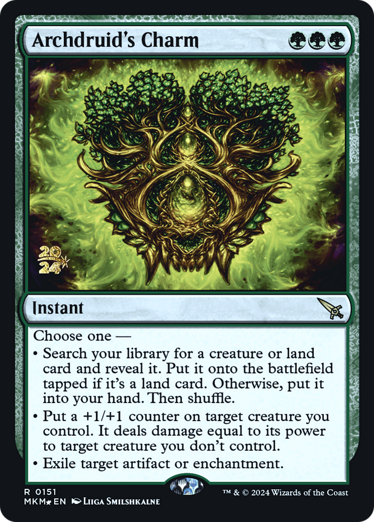 Archdruid's Charm [Murders at Karlov Manor Prerelease Promos] | Play N Trade Winnipeg