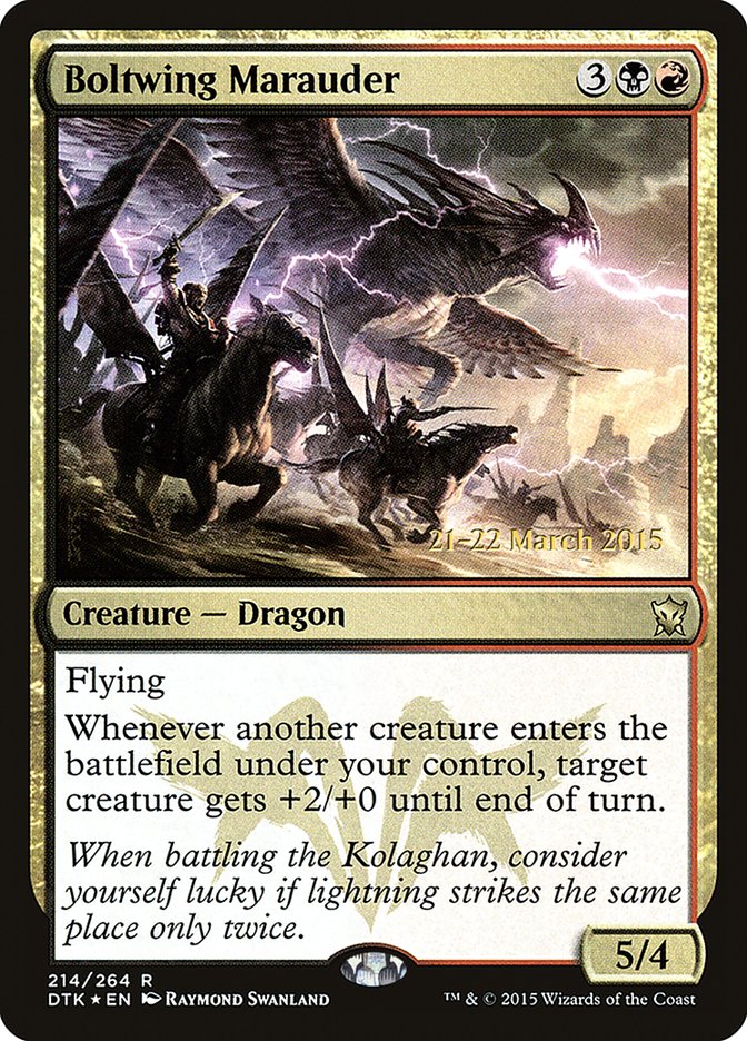 Boltwing Marauder  [Dragons of Tarkir Prerelease Promos] | Play N Trade Winnipeg