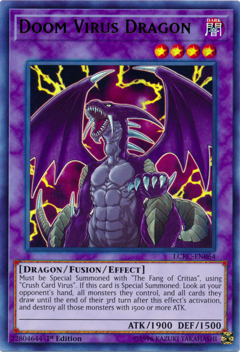 Doom Virus Dragon [LCKC-EN064] Ultra Rare | Play N Trade Winnipeg