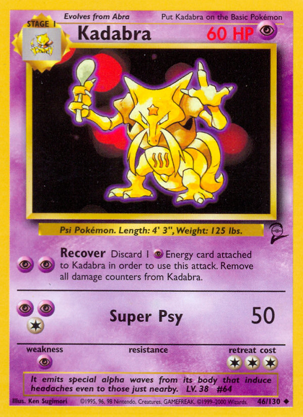 Kadabra (46/130) [Base Set 2] | Play N Trade Winnipeg