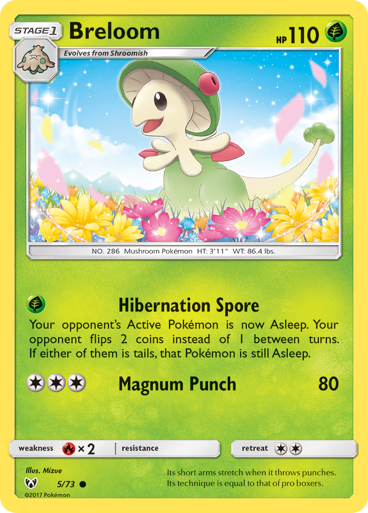 Breloom (5/73) [Sun & Moon: Shining Legends] | Play N Trade Winnipeg