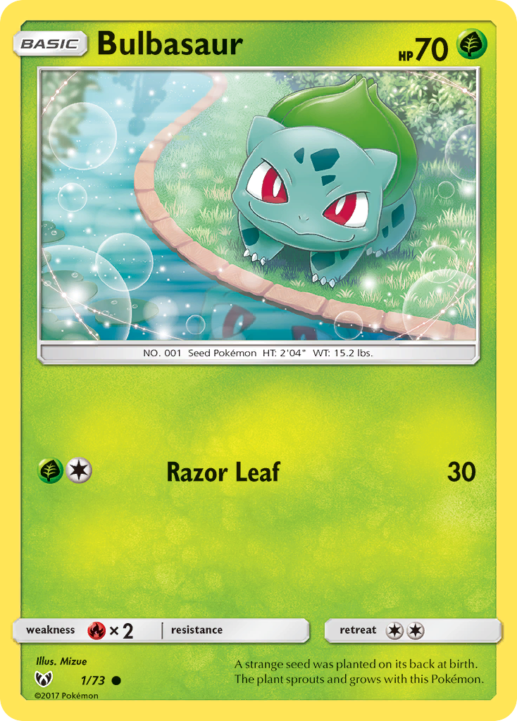 Bulbasaur (1/73) [Sun & Moon: Shining Legends] | Play N Trade Winnipeg