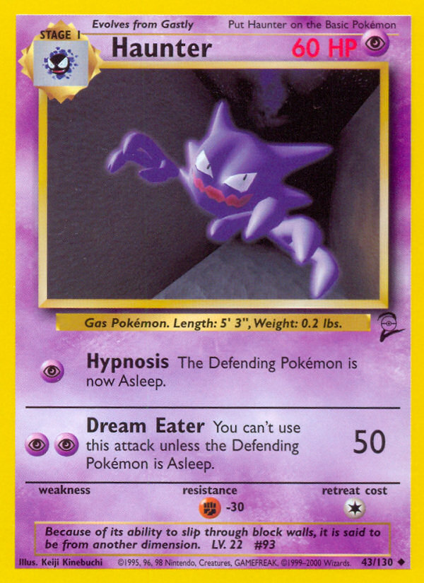 Haunter (43/130) [Base Set 2] | Play N Trade Winnipeg