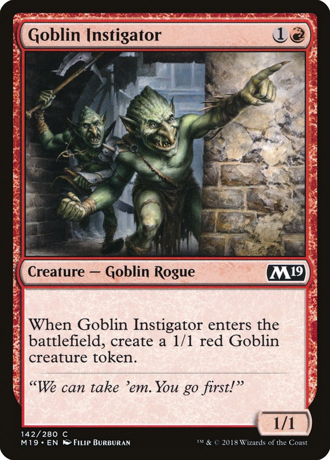 Goblin Instigator [Core Set 2019] | Play N Trade Winnipeg