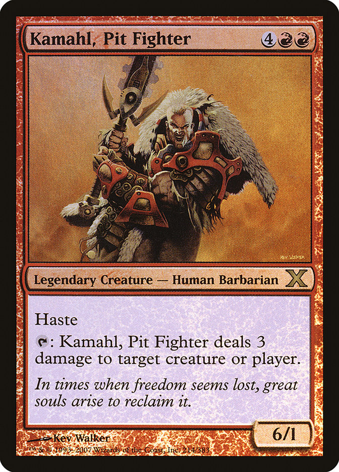 Kamahl, Pit Fighter (Premium Foil) [Tenth Edition] | Play N Trade Winnipeg