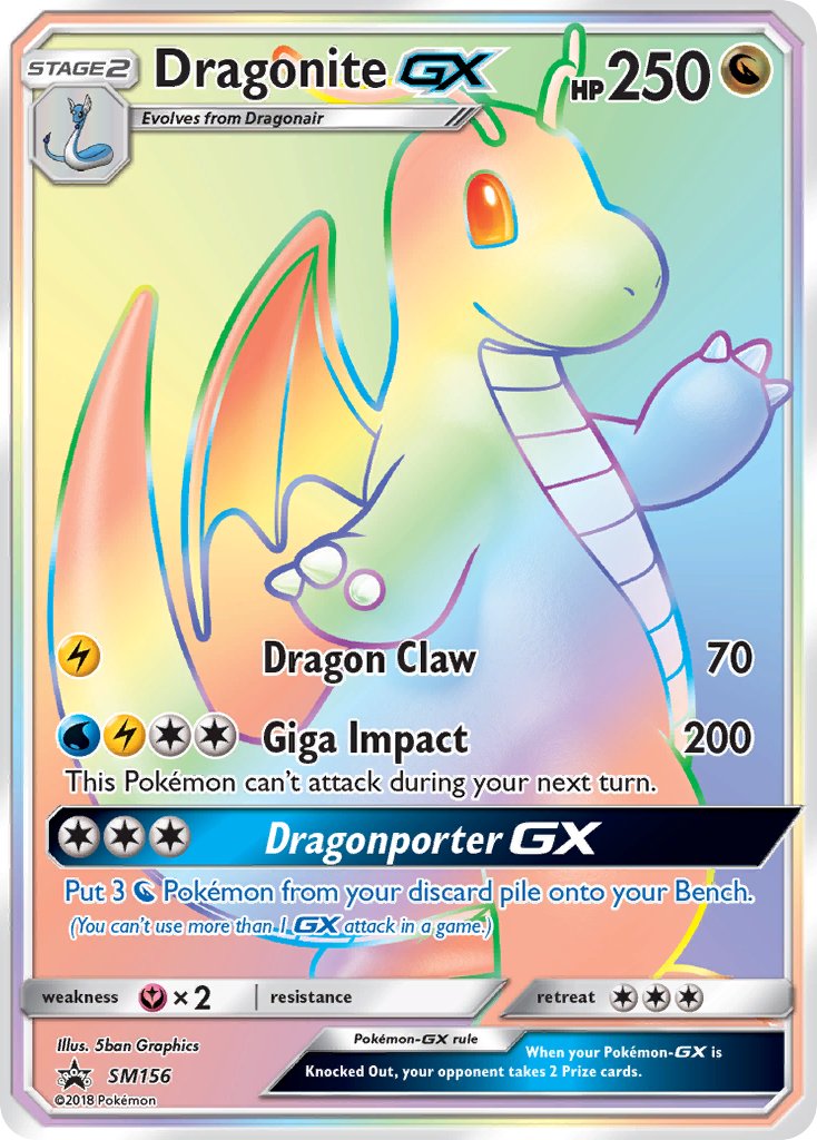 Dragonite GX (SM156) (Jumbo Card) [Sun & Moon: Black Star Promos] | Play N Trade Winnipeg