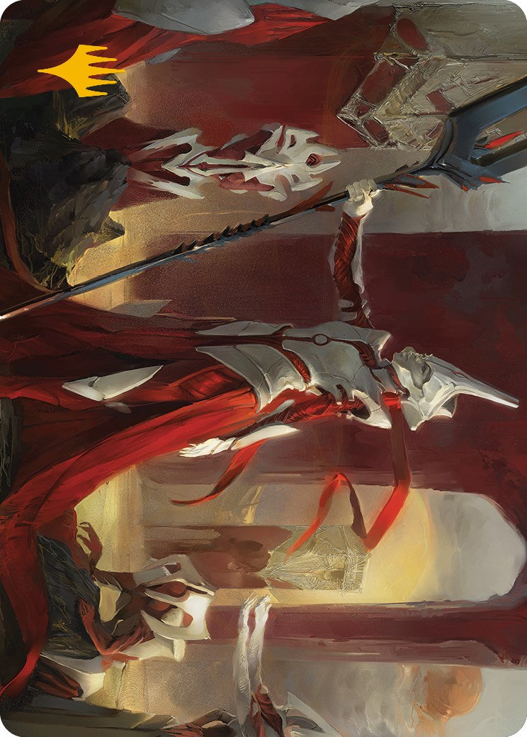 Porcelain Zealot Art Card (Gold-Stamped Signature) [Phyrexia: All Will Be One Art Series] | Play N Trade Winnipeg