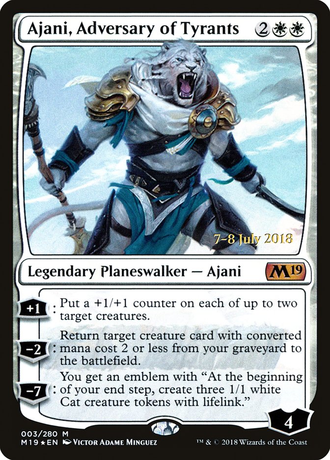 Ajani, Adversary of Tyrants  [Core Set 2019 Prerelease Promos] | Play N Trade Winnipeg