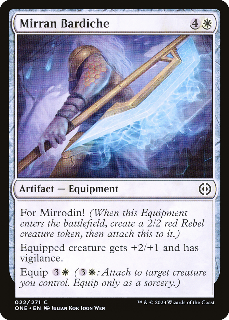 Mirran Bardiche [Phyrexia: All Will Be One] | Play N Trade Winnipeg