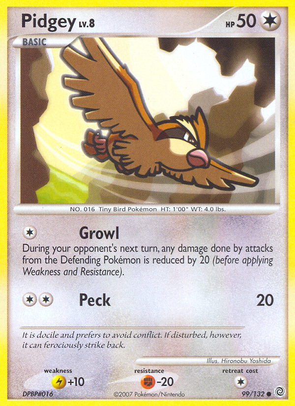 Pidgey (99/132) [Diamond & Pearl: Secret Wonders] | Play N Trade Winnipeg