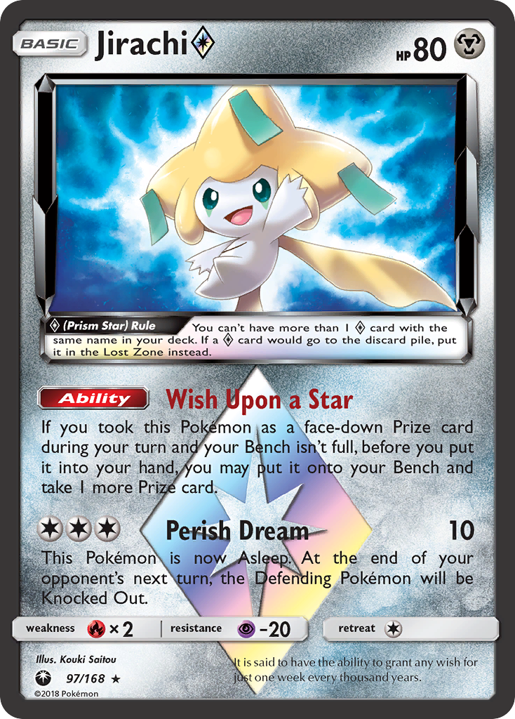 Jirachi (97/168) (Prism Star) [Sun & Moon: Celestial Storm] | Play N Trade Winnipeg