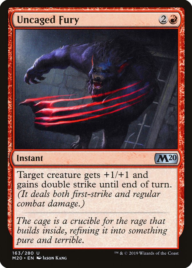 Uncaged Fury [Core Set 2020] | Play N Trade Winnipeg