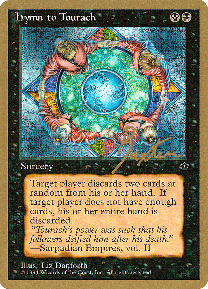 Hymn to Tourach (Circle) (George Baxter) [Pro Tour Collector Set] | Play N Trade Winnipeg