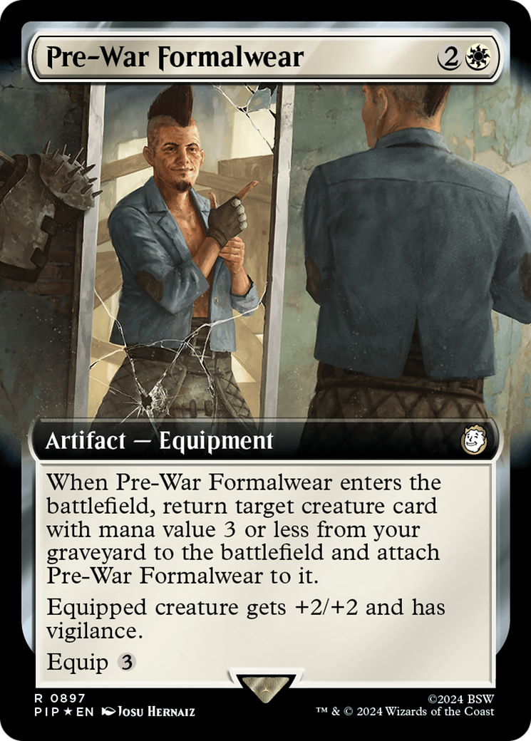 Pre-War Formalwear (Extended Art) (Surge Foil) [Fallout] | Play N Trade Winnipeg