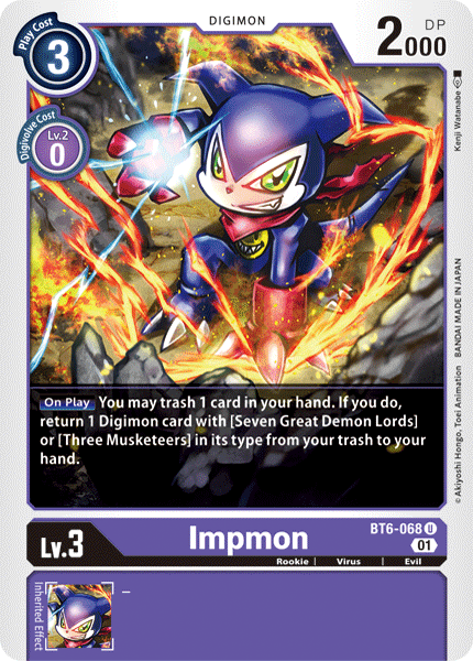 Impmon [BT6-068] [Double Diamond] | Play N Trade Winnipeg