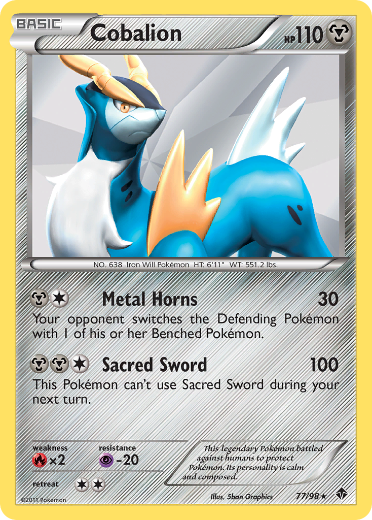 Cobalion (77/98) [Black & White: Emerging Powers] | Play N Trade Winnipeg