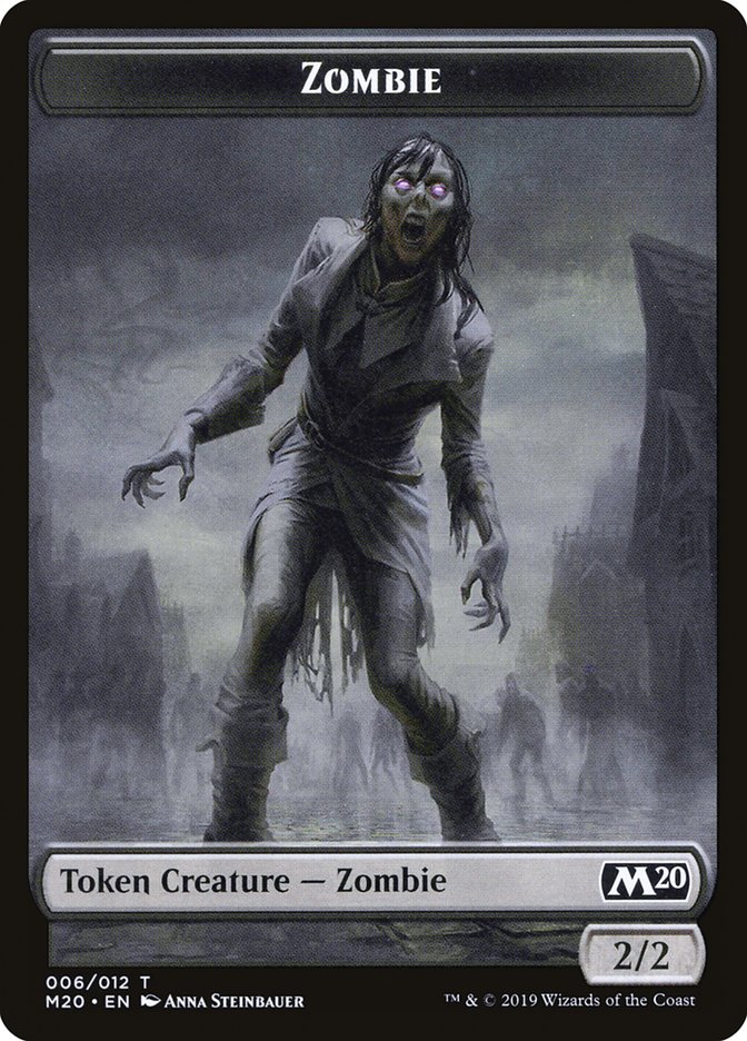 Zombie [Core Set 2020 Tokens] | Play N Trade Winnipeg