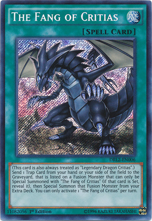 The Fang of Critias [DRL2-EN006] Secret Rare | Play N Trade Winnipeg