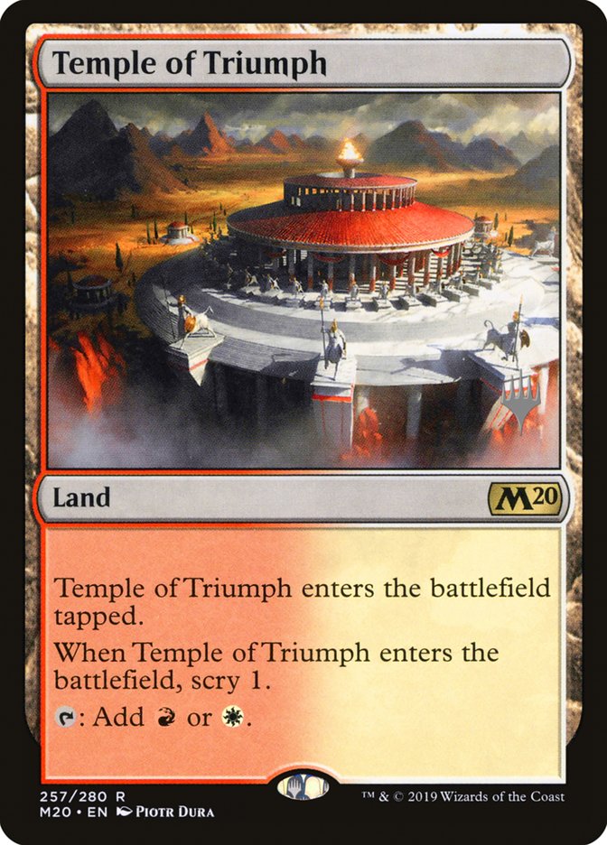 Temple of Triumph (Promo Pack) [Core Set 2020 Promos] | Play N Trade Winnipeg