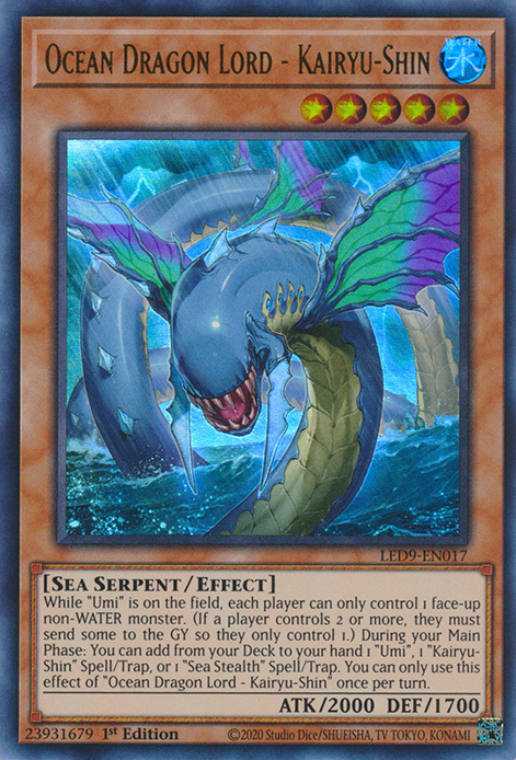 Ocean Dragon Lord - Kairyu-Shin [LED9-EN017] Ultra Rare | Play N Trade Winnipeg