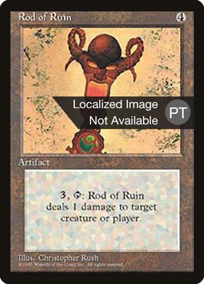 Rod of Ruin [Fourth Edition (Foreign Black Border)] | Play N Trade Winnipeg