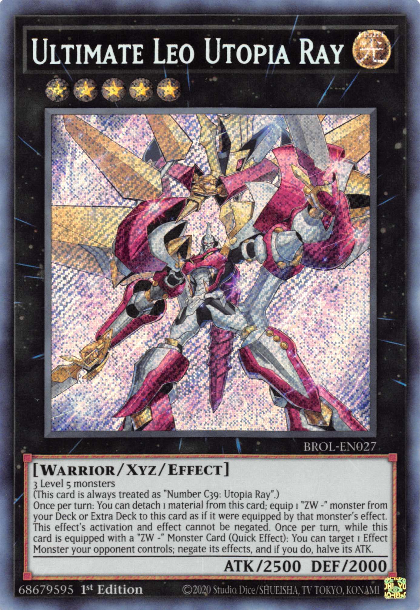 Ultimate Leo Utopia Ray [BROL-EN027] Secret Rare | Play N Trade Winnipeg