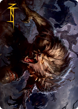 Village Reavers Art Card (Gold-Stamped Signature) [Innistrad: Midnight Hunt Art Series] | Play N Trade Winnipeg