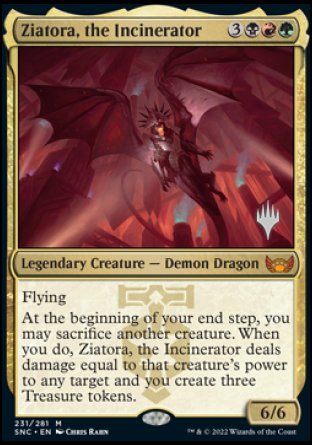 Ziatora, the Incinerator (Promo Pack) [Streets of New Capenna Promos] | Play N Trade Winnipeg