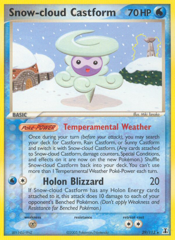 Snow-cloud Castform (29/113) [EX: Delta Species] | Play N Trade Winnipeg