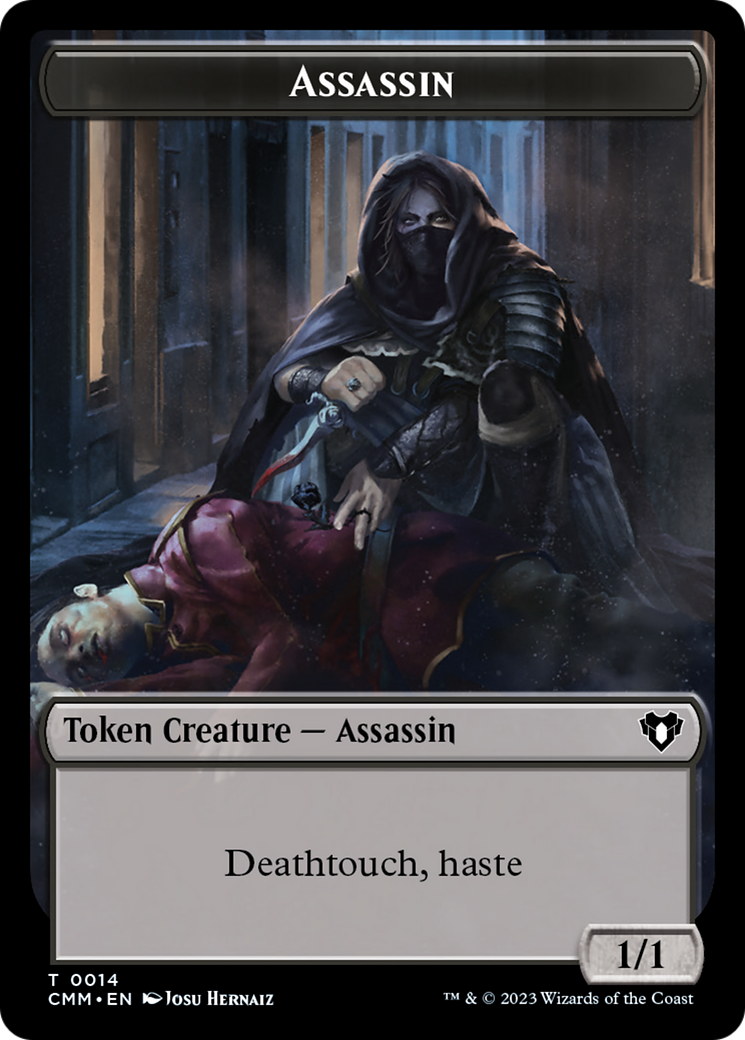 Assassin Token [Commander Masters Tokens] | Play N Trade Winnipeg