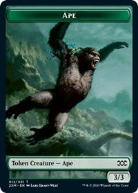 Ape // Elemental Double-sided Token [Double Masters Tokens] | Play N Trade Winnipeg