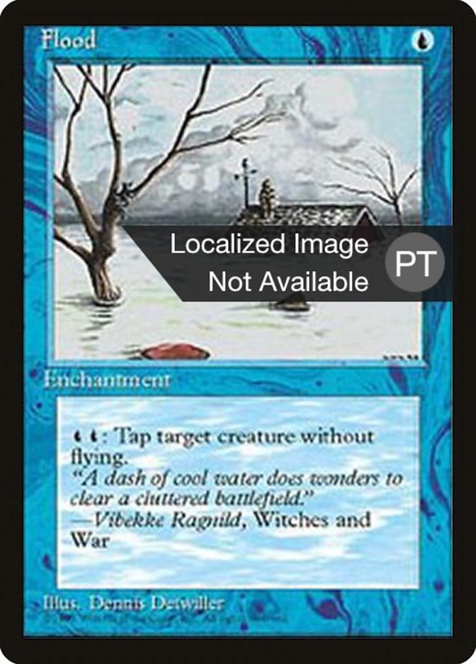 Flood [Fourth Edition (Foreign Black Border)] | Play N Trade Winnipeg