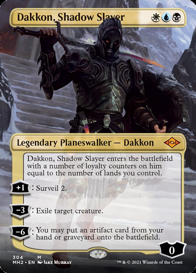 Dakkon, Shadow Slayer (Borderless) [Modern Horizons 2] | Play N Trade Winnipeg