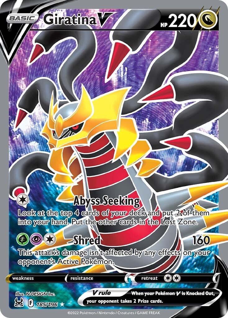 Giratina V (185/196) [Sword & Shield: Lost Origin] | Play N Trade Winnipeg