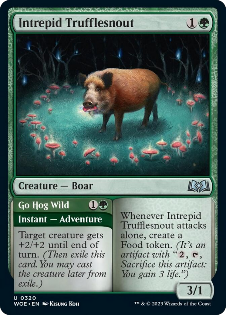 Intrepid Trufflesnout // Go Hog Wild [Wilds of Eldraine] | Play N Trade Winnipeg