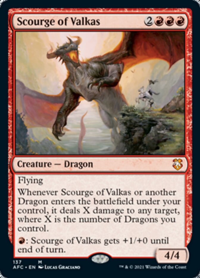 Scourge of Valkas [Dungeons & Dragons: Adventures in the Forgotten Realms Commander] | Play N Trade Winnipeg