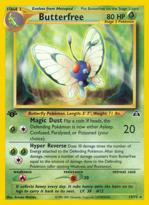 Butterfree (19/75) [Neo Discovery 1st Edition] | Play N Trade Winnipeg