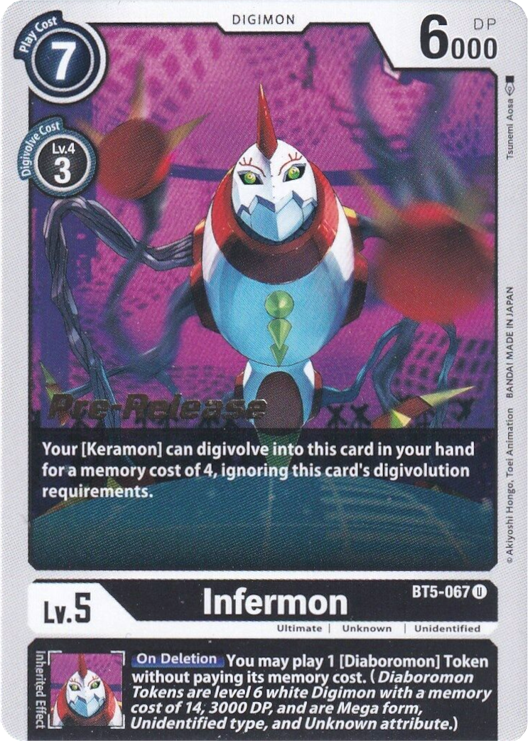 Infermon [BT5-067] [Battle of Omni Pre-Release Promos] | Play N Trade Winnipeg