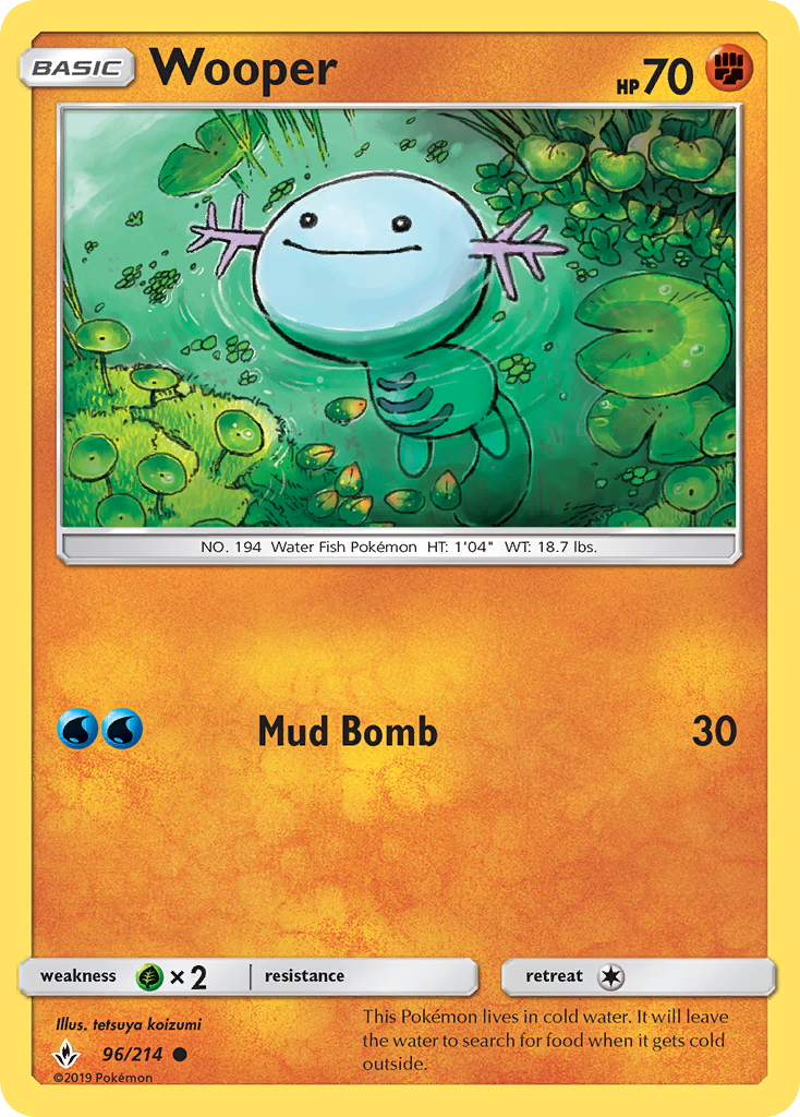 Wooper (96/214) [Sun & Moon: Unbroken Bonds] | Play N Trade Winnipeg