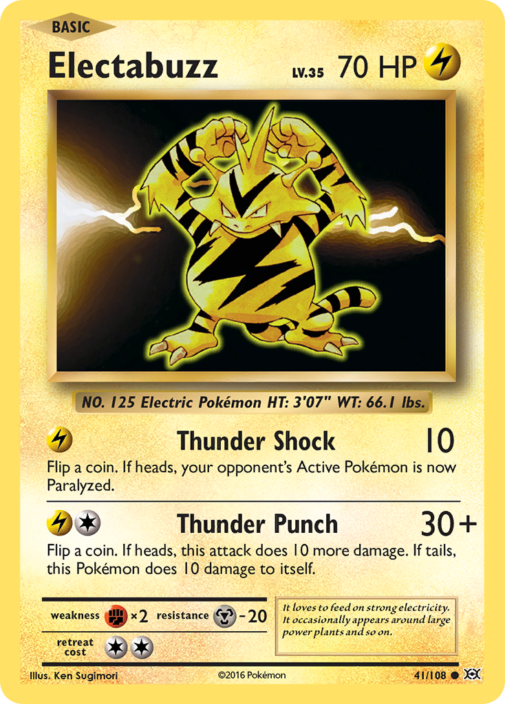 Electabuzz (41/108) [XY: Evolutions] | Play N Trade Winnipeg