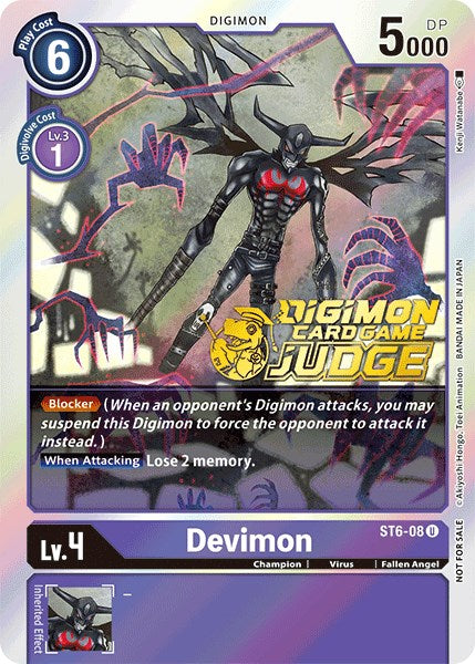 Devimon [ST6-08] (Judge Pack 1) [Starter Deck: Venomous Violet] | Play N Trade Winnipeg