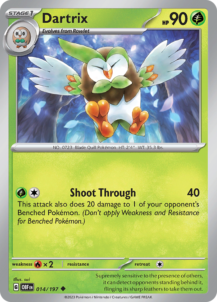 Dartrix (014/197) [Scarlet & Violet: Obsidian Flames] | Play N Trade Winnipeg