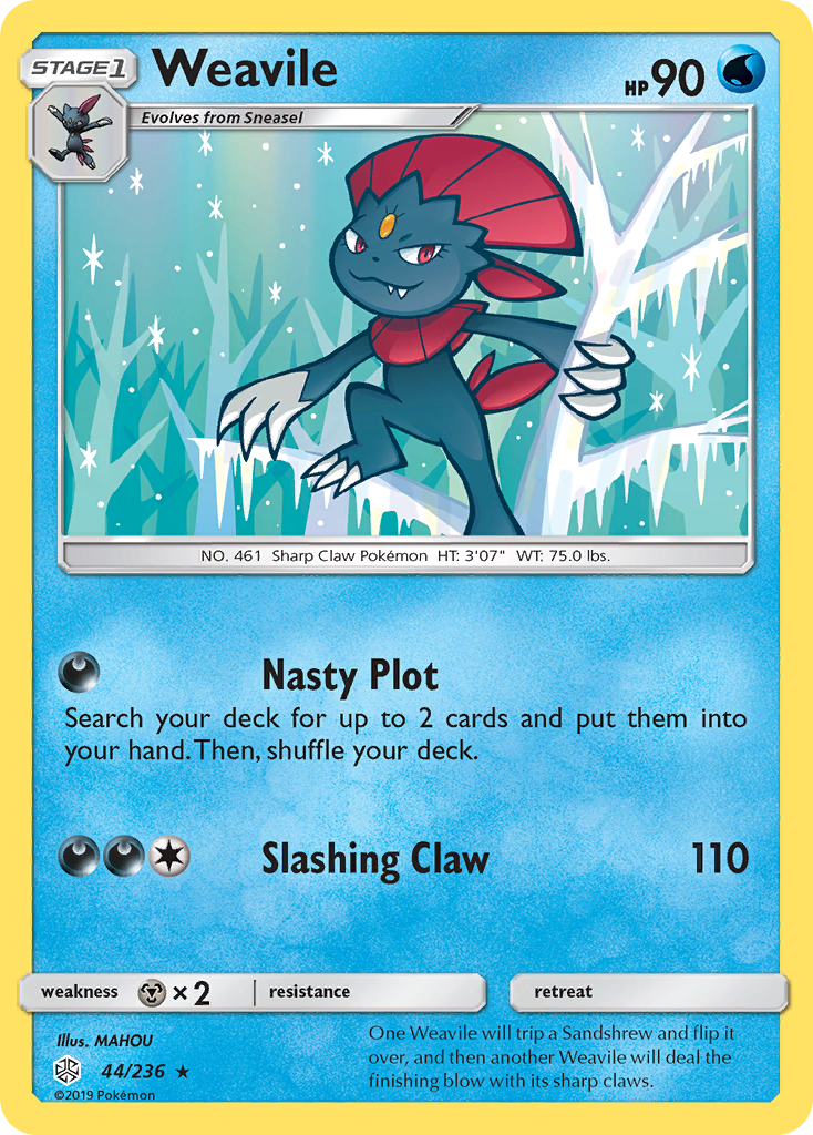 Weavile (44/236) [Sun & Moon: Cosmic Eclipse] | Play N Trade Winnipeg