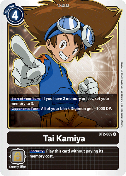 Tai Kamiya [BT2-089] [Release Special Booster Ver.1.0] | Play N Trade Winnipeg