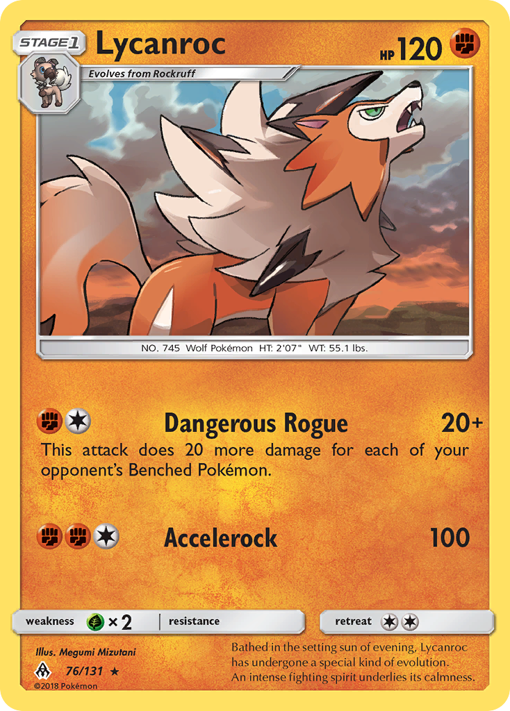 Lycanroc (76/131) [Sun & Moon: Forbidden Light] | Play N Trade Winnipeg