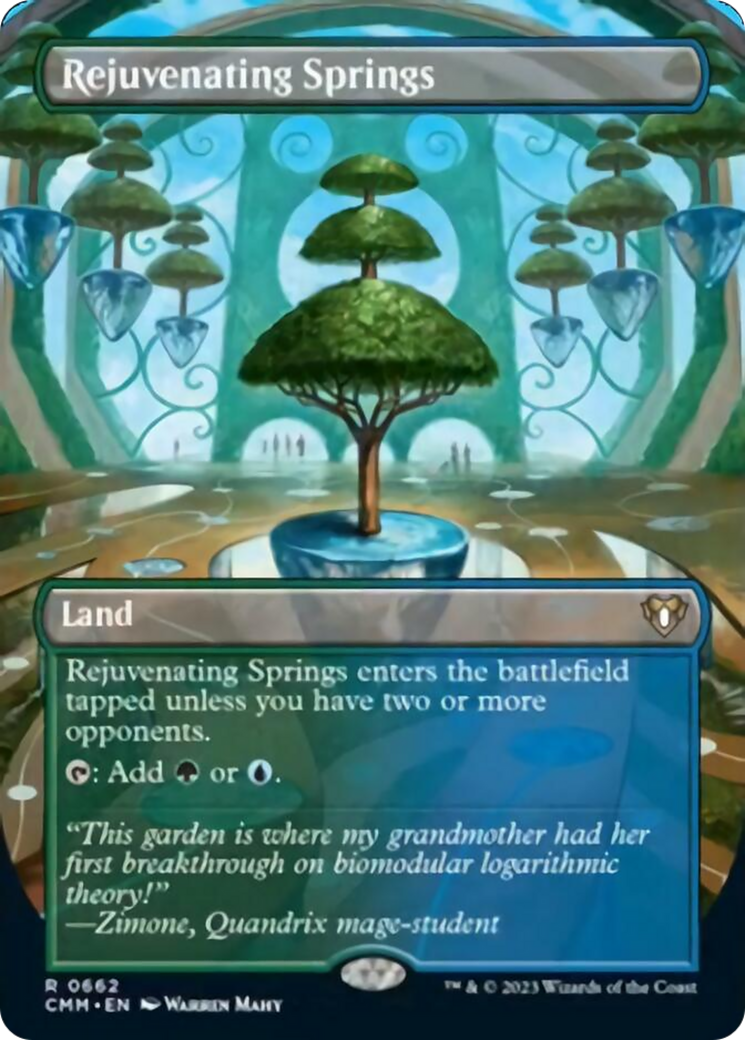 Rejuvenating Springs (Borderless Alternate Art) [Commander Masters] | Play N Trade Winnipeg