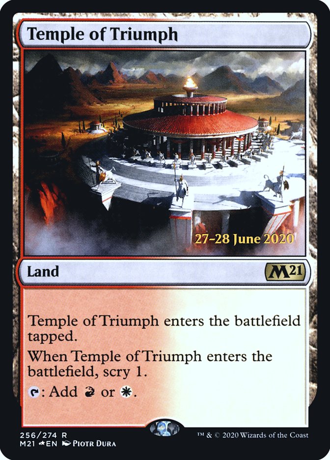Temple of Triumph  [Core Set 2021 Prerelease Promos] | Play N Trade Winnipeg